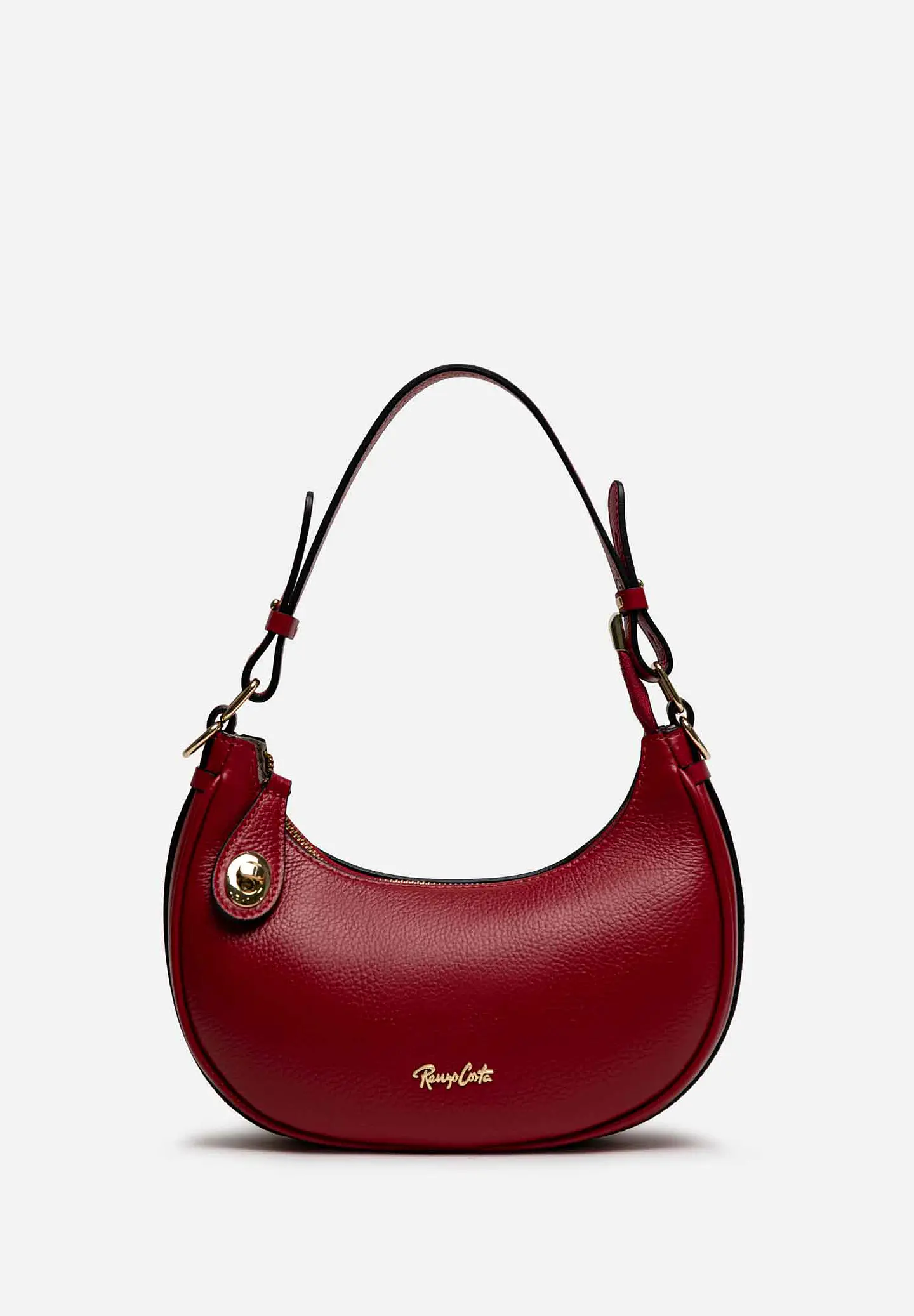 Cartera De Cuero Hobo Curve 68