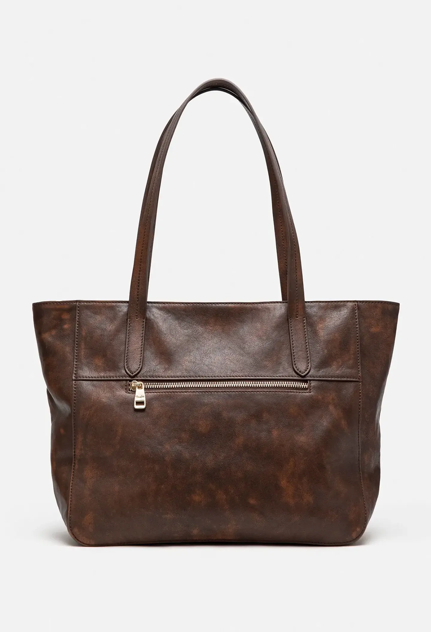 Cartera Tote De Cuero Vintage 2
