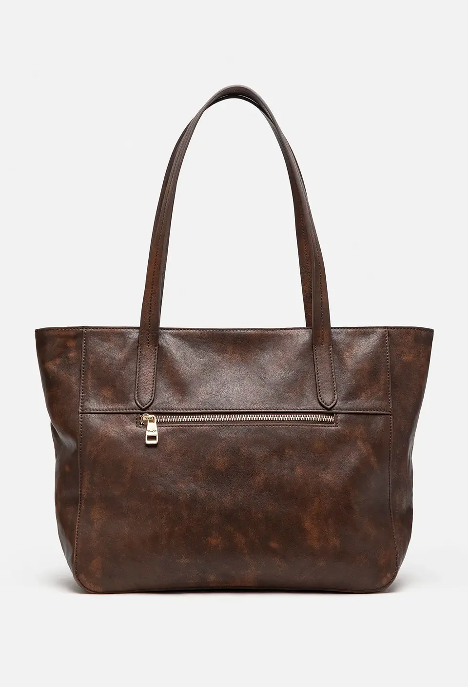 Cartera Tote De Cuero Vintage 2