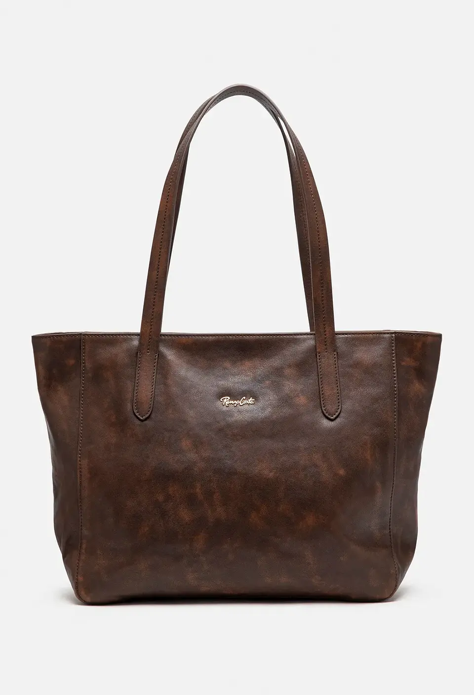 Cartera Tote De Cuero Vintage 6