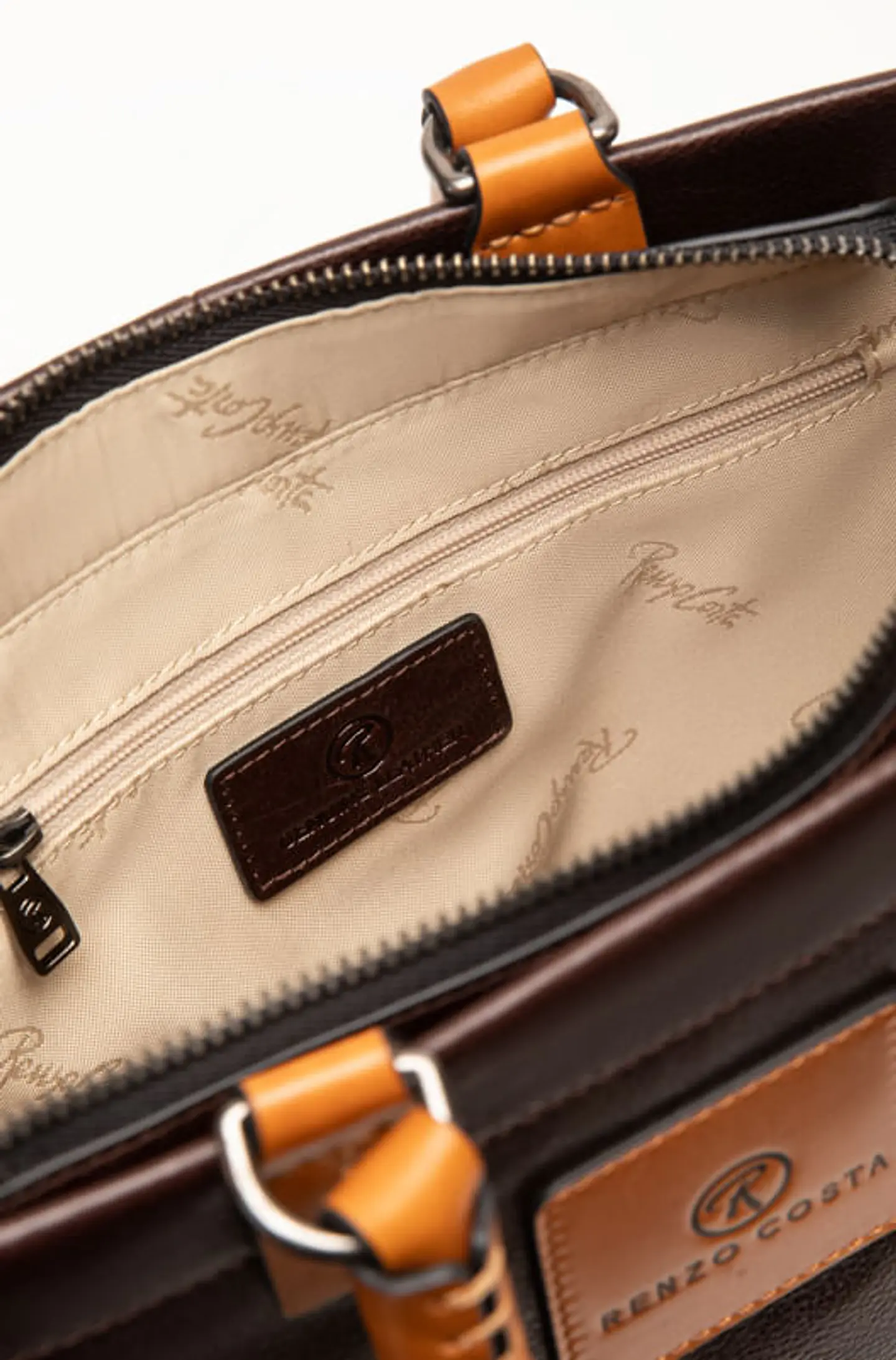 Cartera Cuero Dual Handle 20