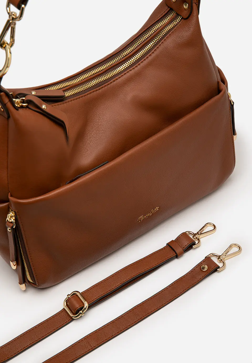 Cartera De Cuero Mustard 6