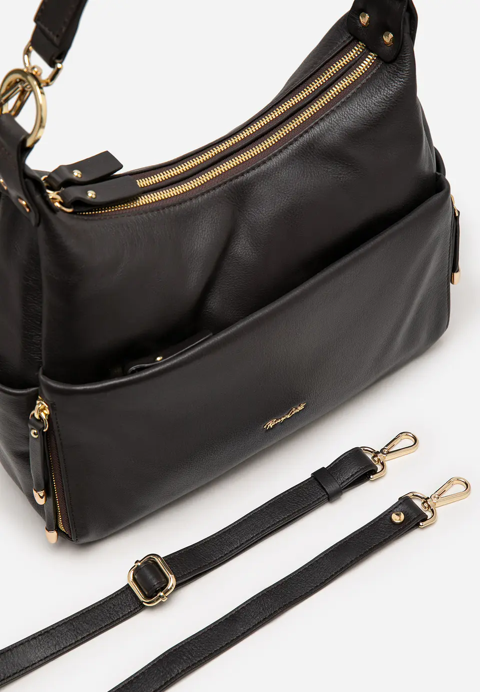 Cartera De Cuero Mustard 7