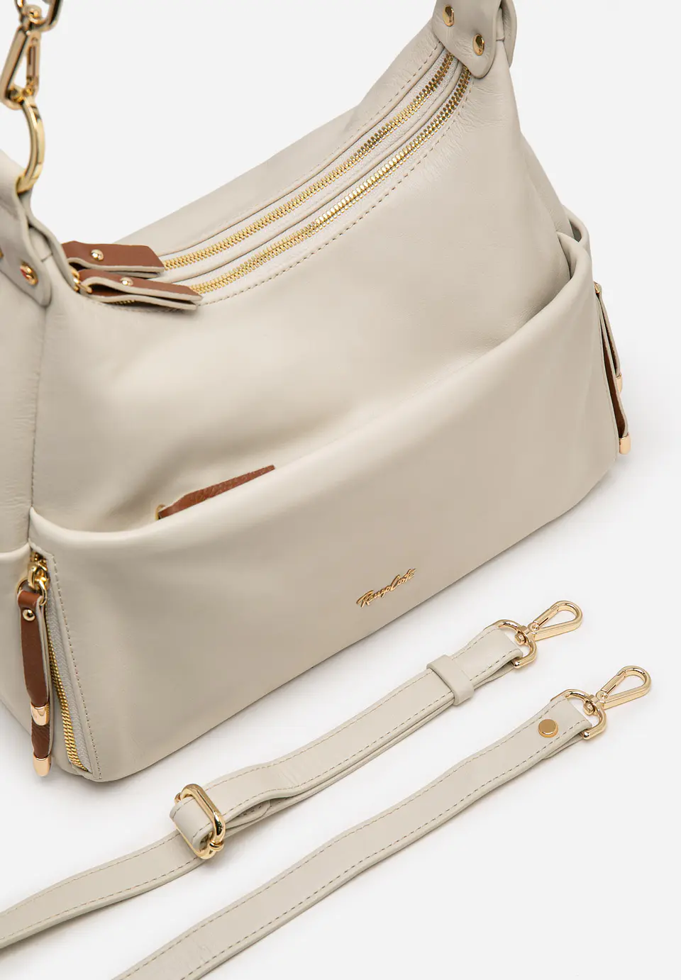 Cartera De Cuero Mustard 20