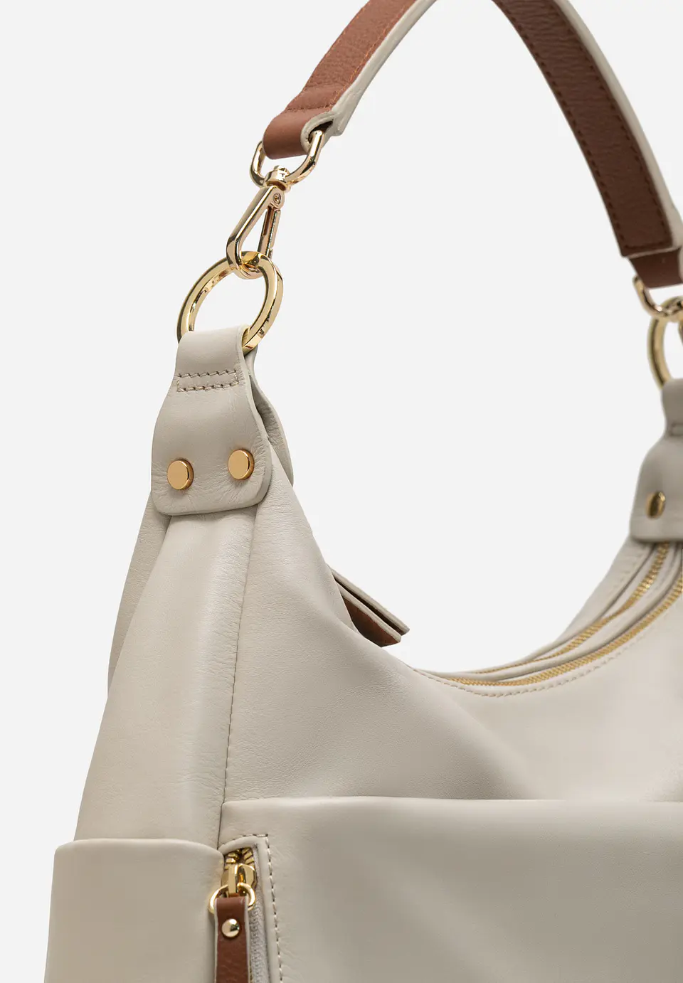 Cartera De Cuero Mustard 24