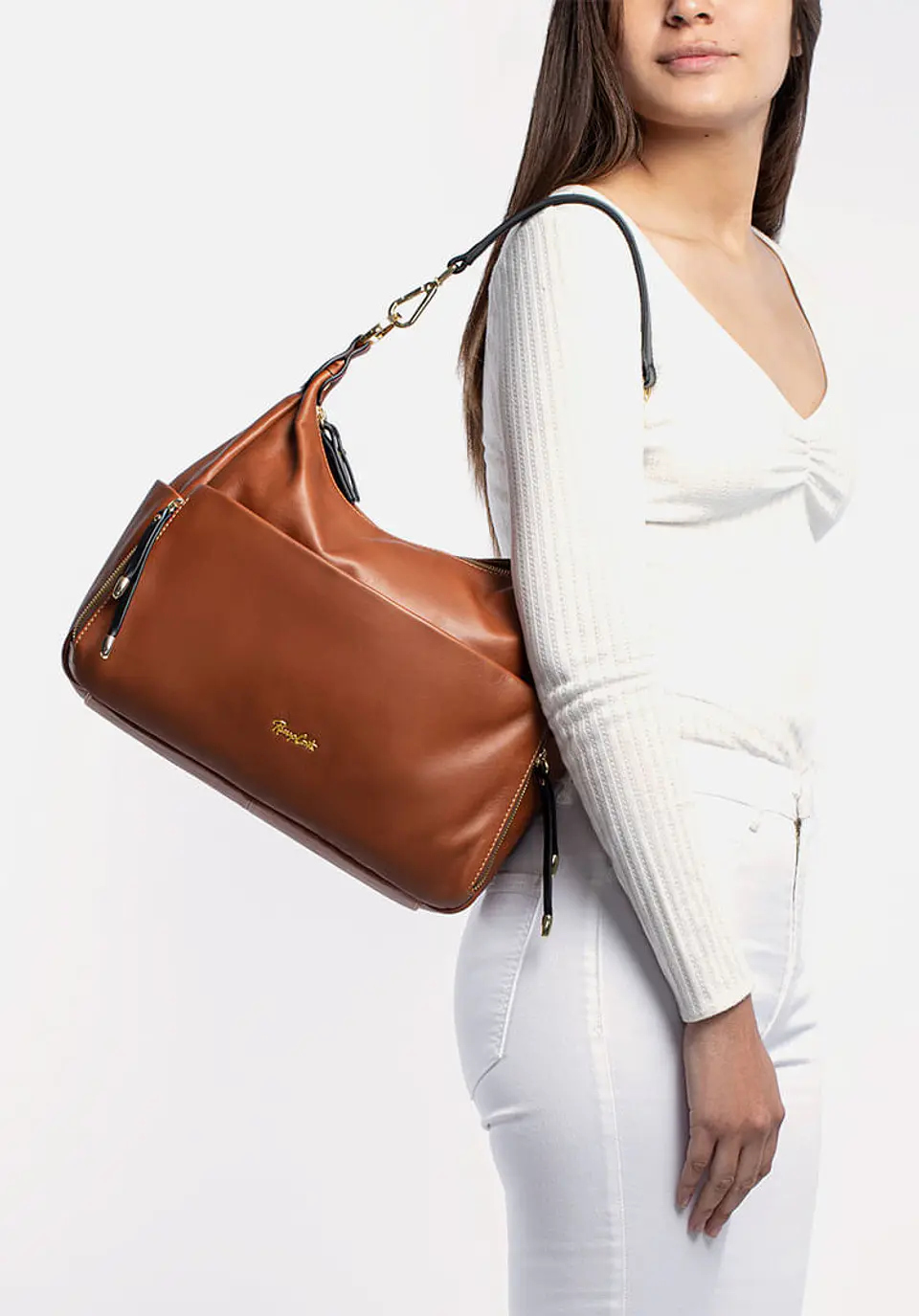 Cartera De Cuero Mustard 37