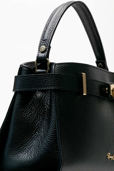 Cartera Cuero Lock Midi
