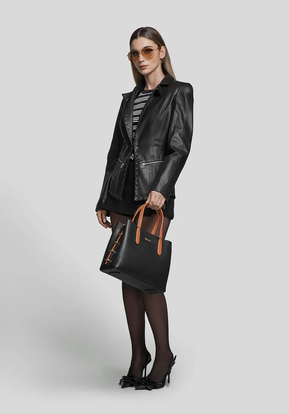 Saco Cuero Trenzado Edge 8
