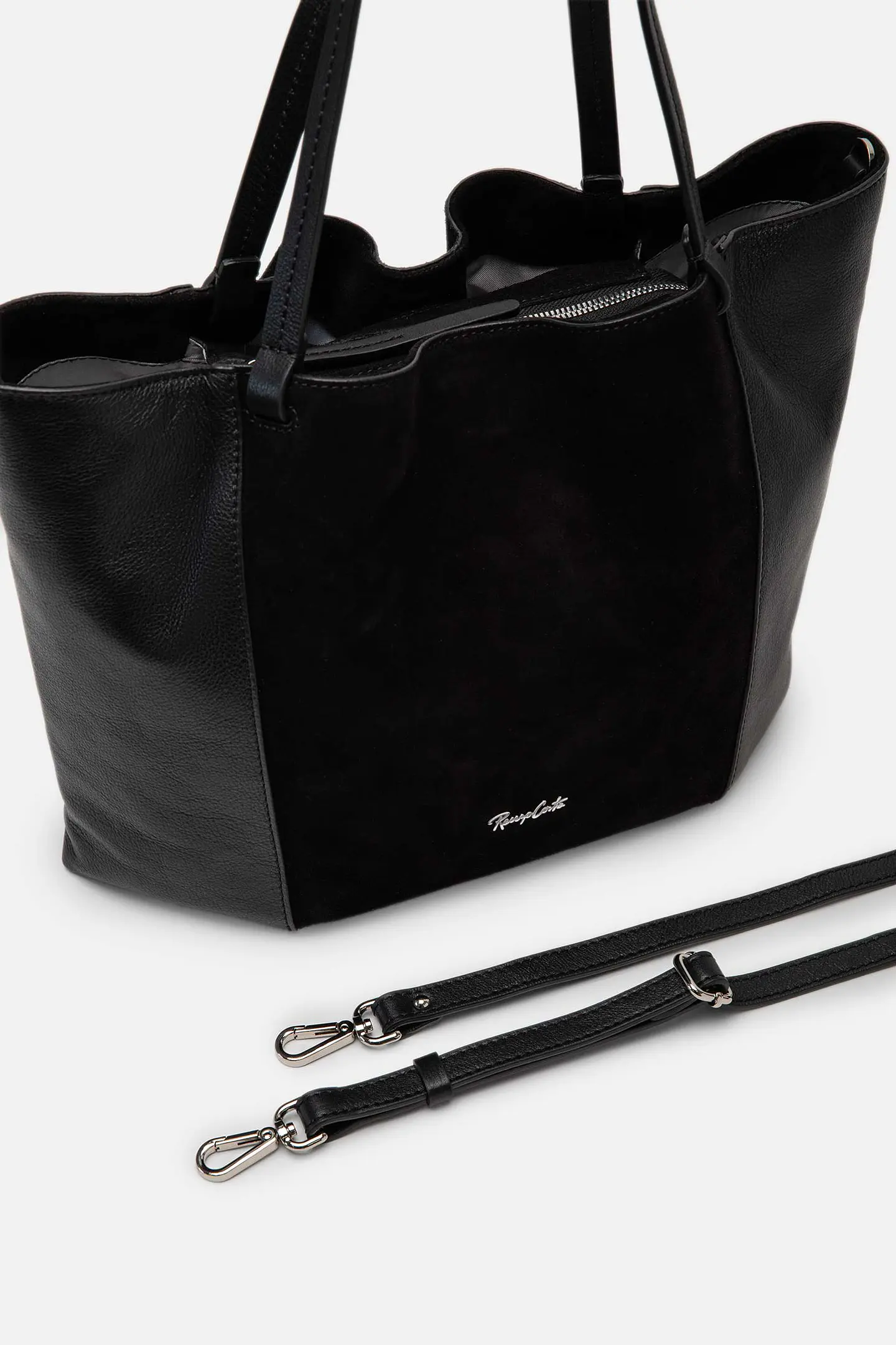Cartera De Cuero Velour Maxi 6