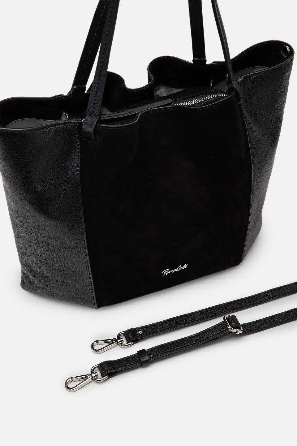 Cartera De Cuero Velour Maxi 6