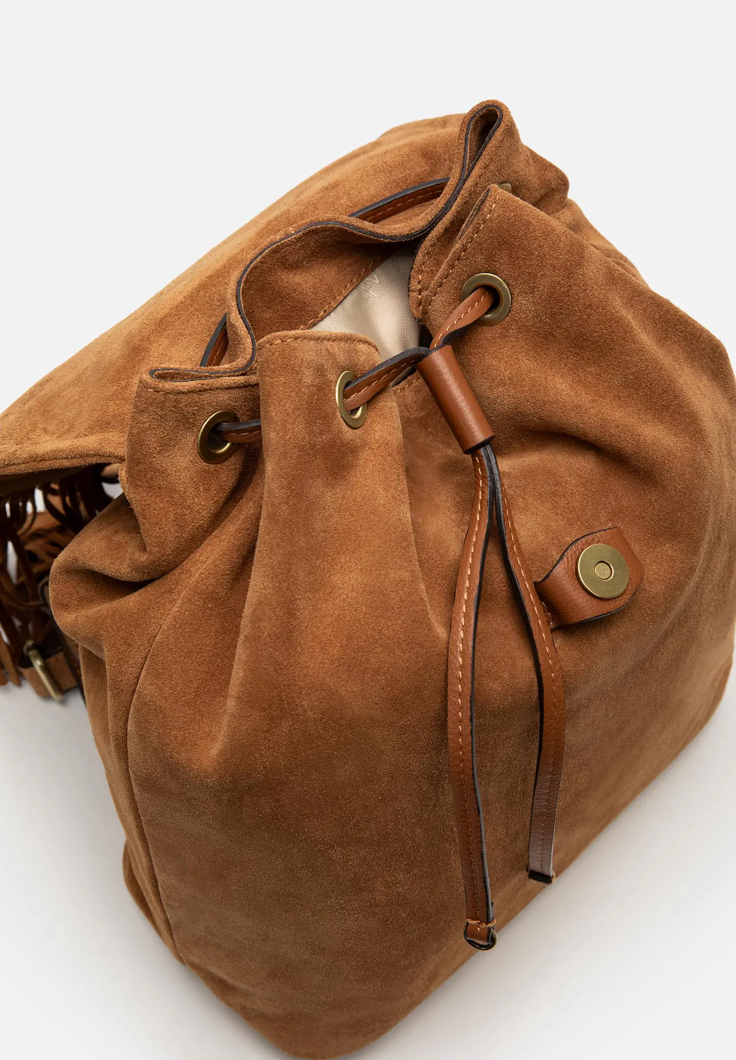 Mochila De Gamuza Flecos 9
