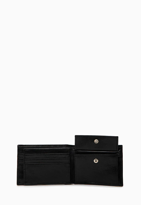 Billetera Cuero Block Snap