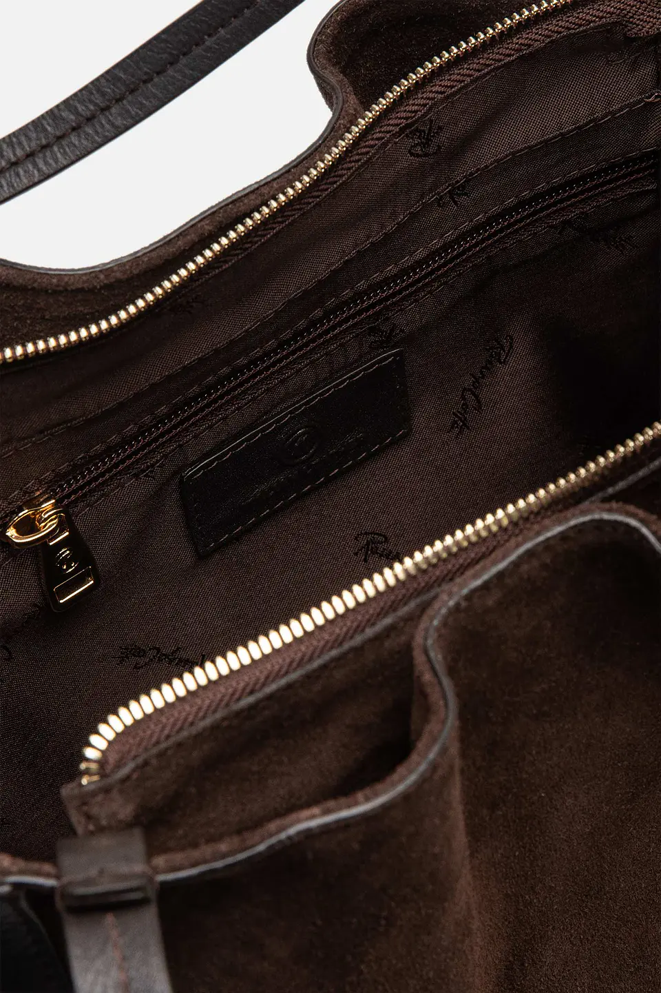 Cartera De Cuero Velour Maxi 18