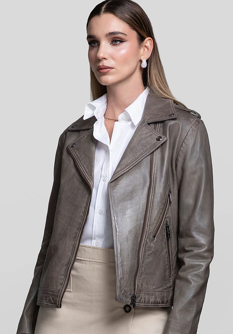 Casaca Cuero Biker Muse