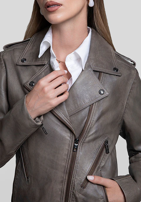 Casaca Cuero Biker Muse