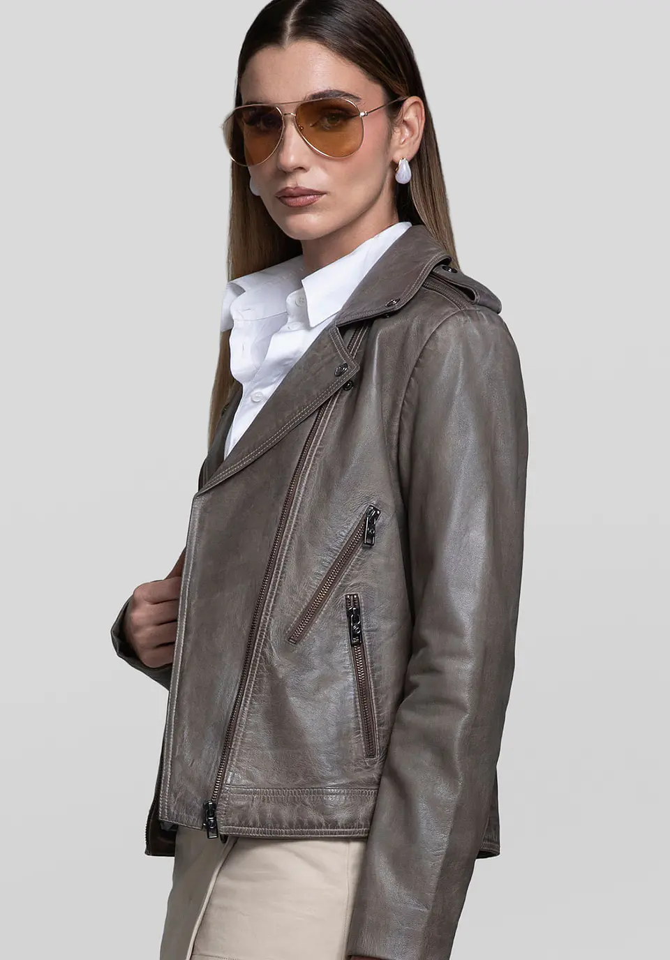 Casaca Cuero Biker Muse 10