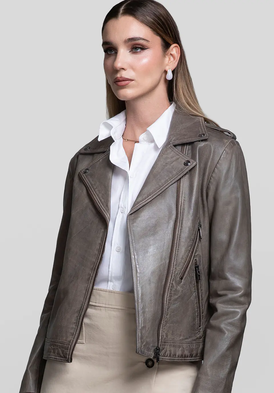 Casaca Cuero Biker Muse 21