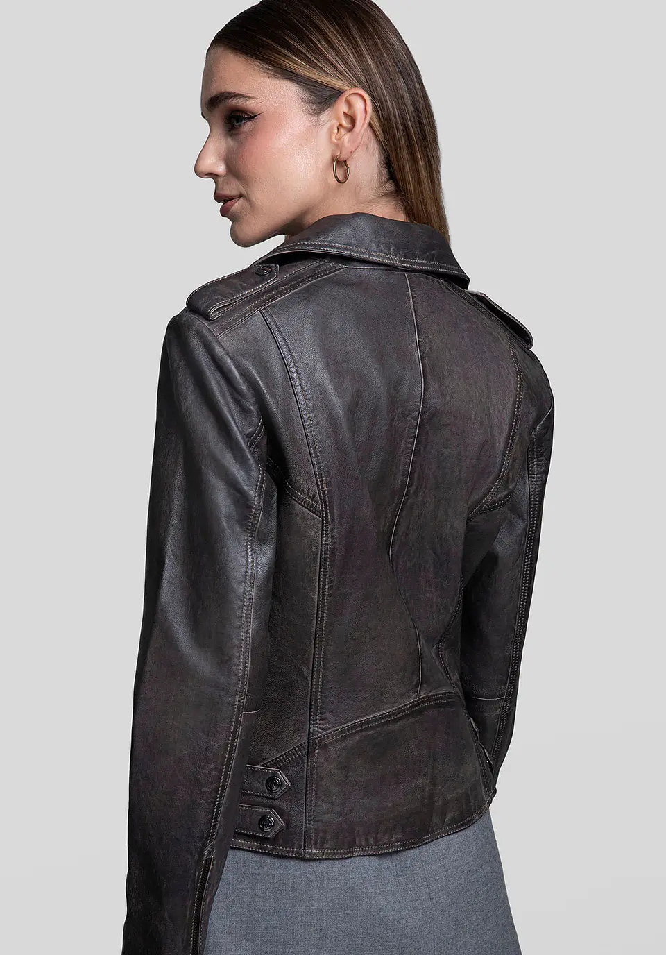 Casaca Cuero Biker Muse 24