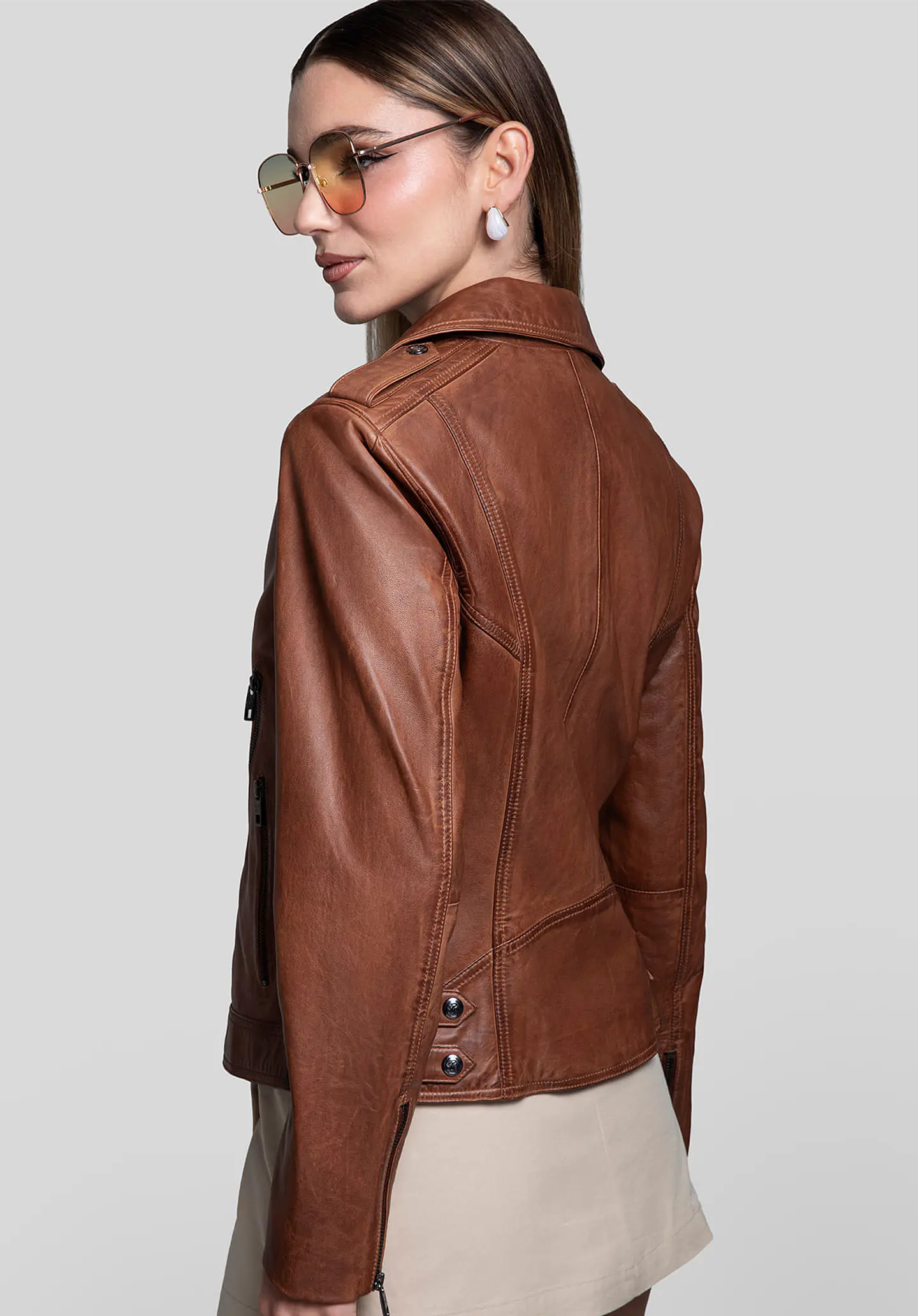 Casaca Cuero Biker Muse 77