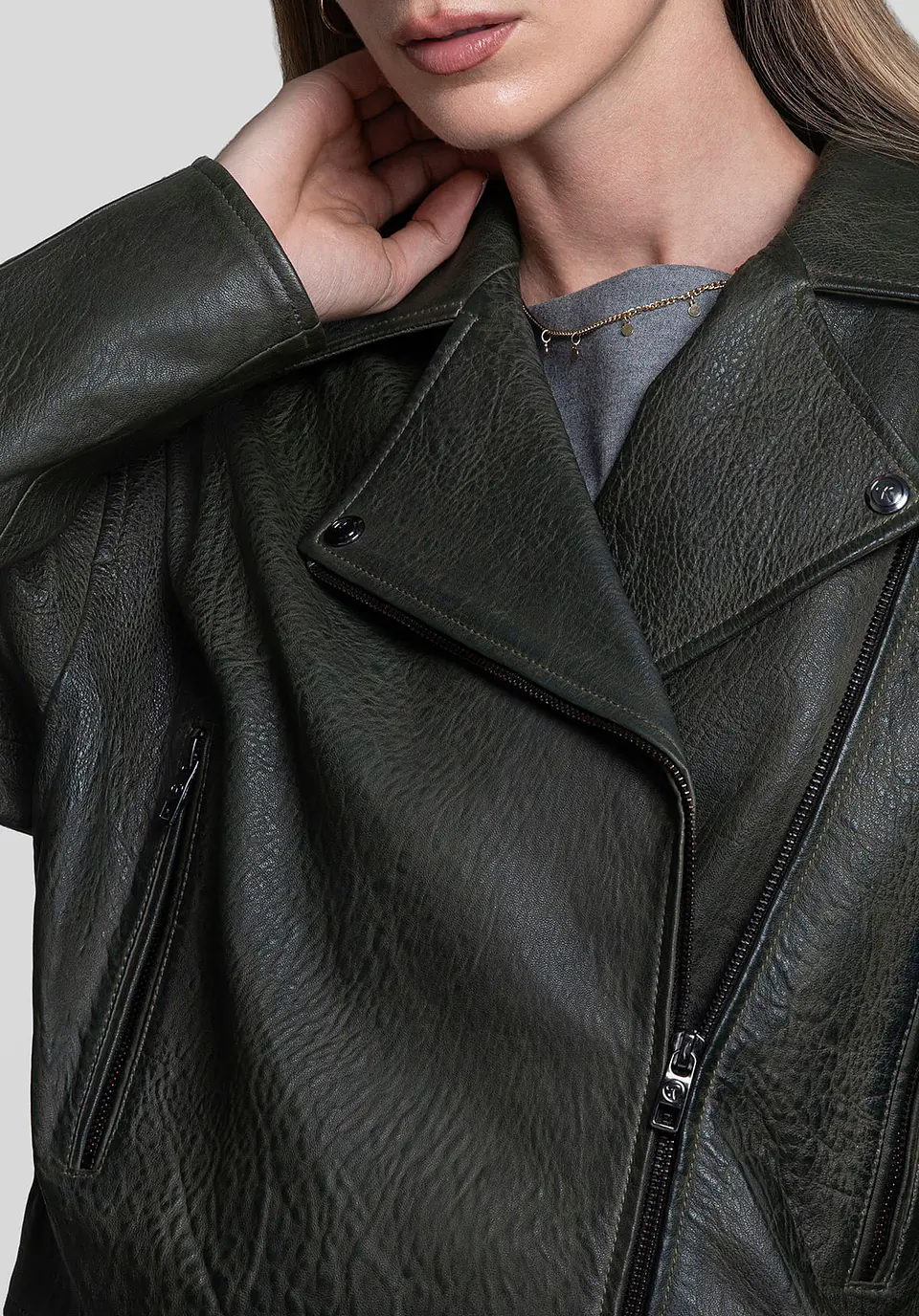 Casaca Cuero Biker Rogue 16