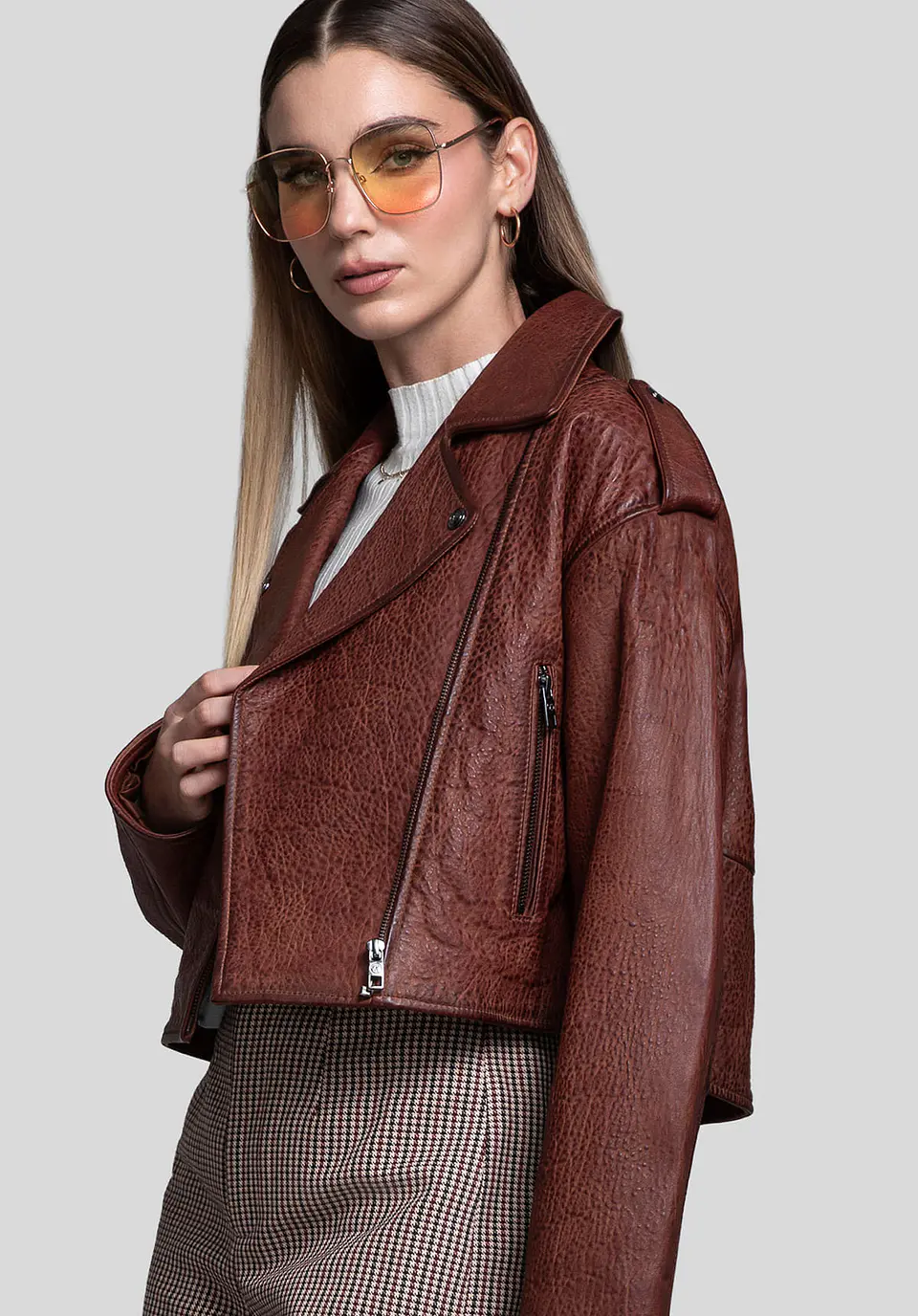 Casaca Cuero Biker Rogue 57