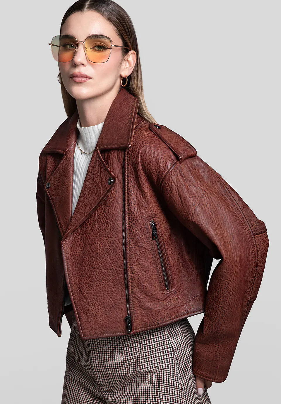 Casaca Cuero Biker Rogue 72