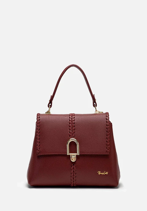 Cartera Cuero Espiga Satchel