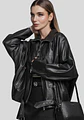 Casaca Cuero Mujer Bomber - Miniatura 1