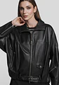 Casaca Cuero Mujer Bomber - Miniatura 5