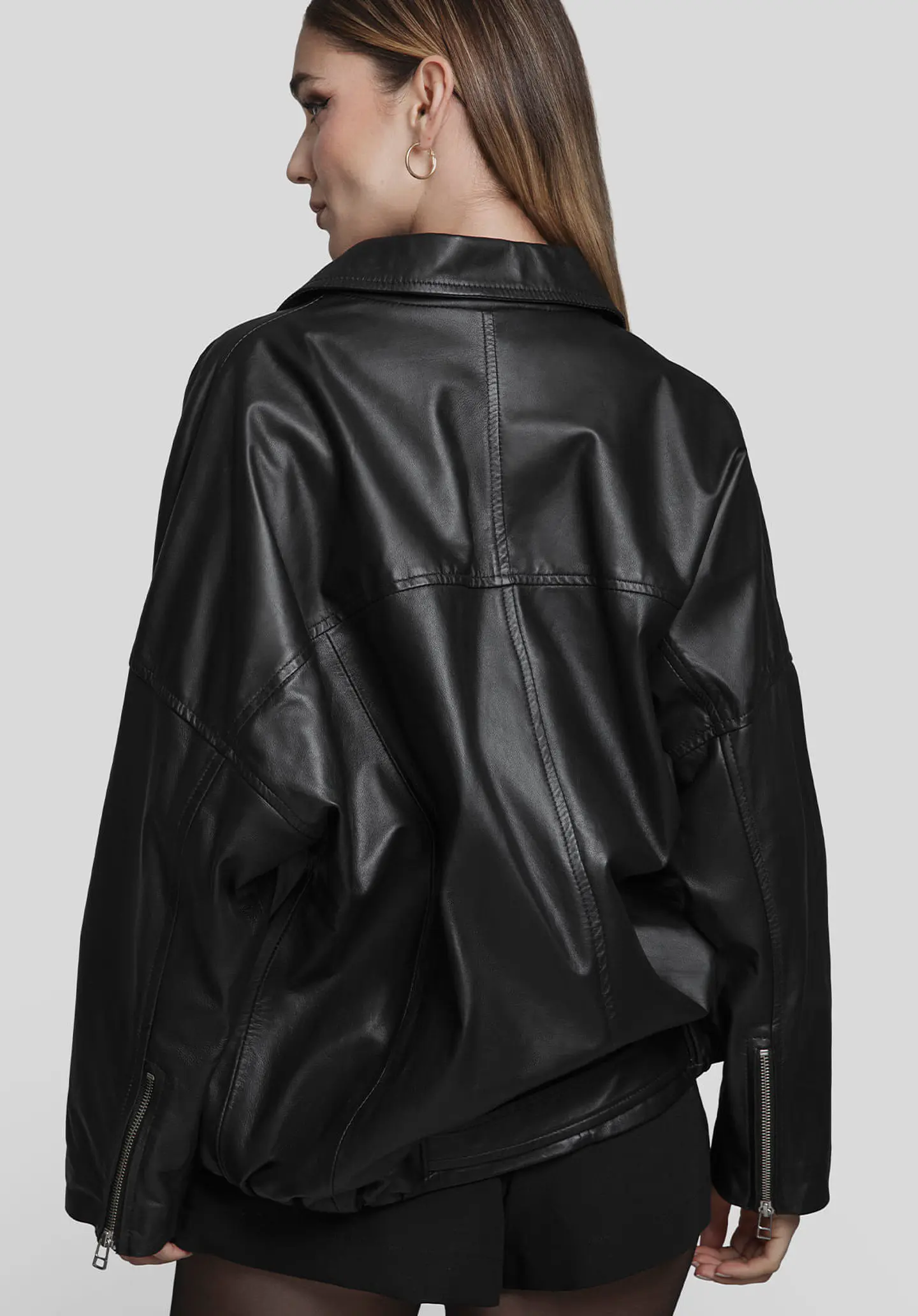 Casaca Cuero Mujer Bomber 19