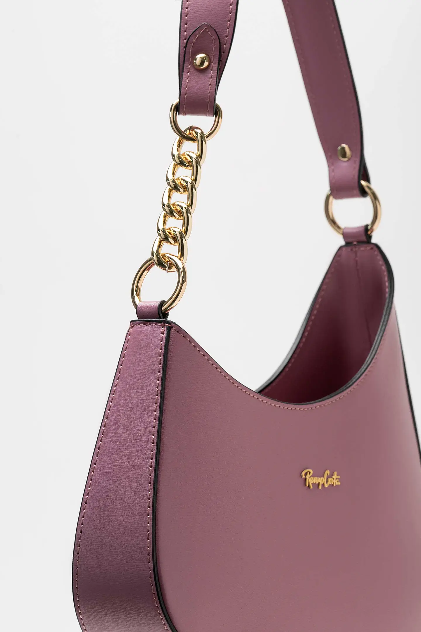 Cartera Cuero Hobo Chain 10