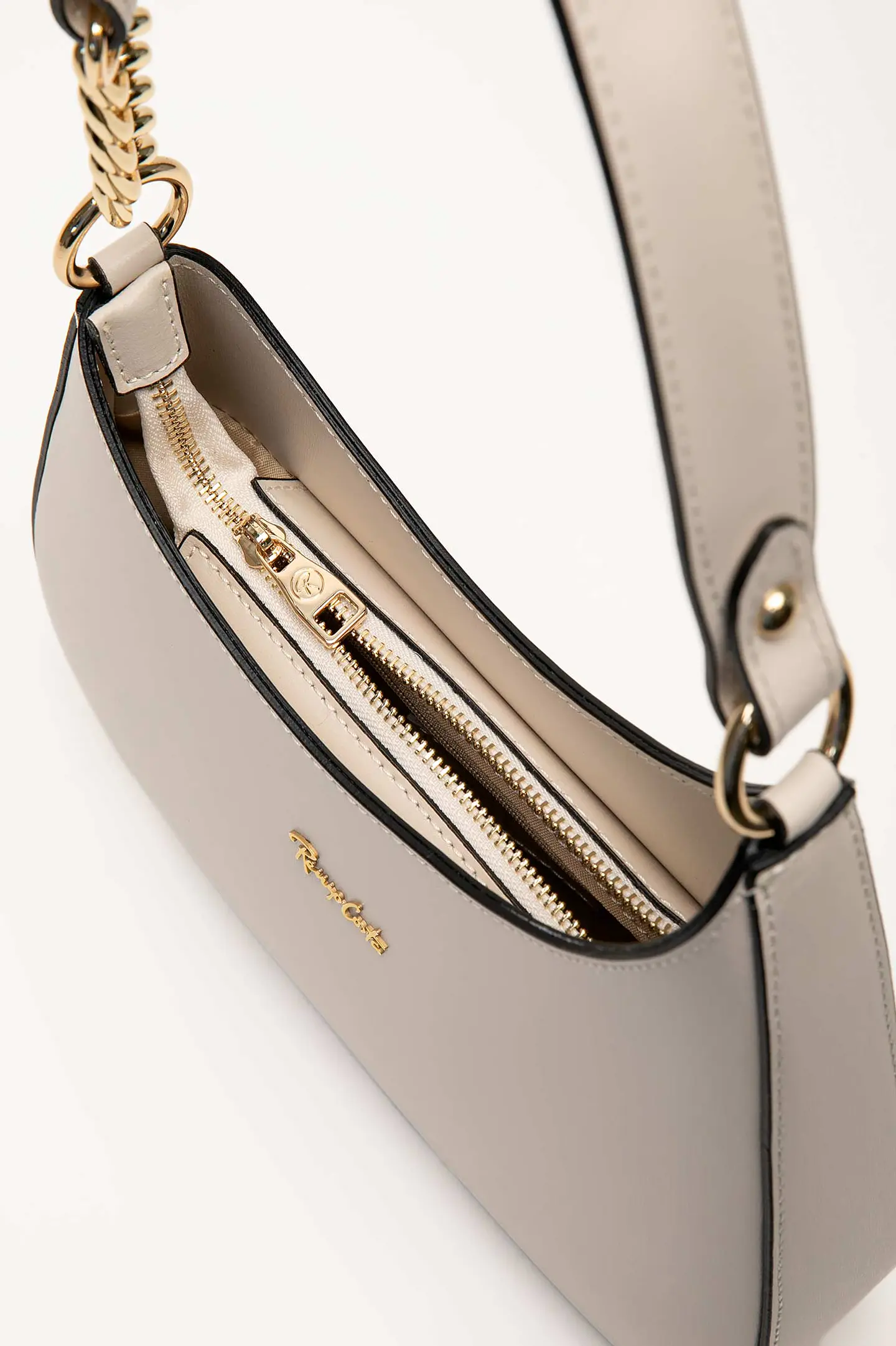 Cartera Cuero Hobo Chain 12
