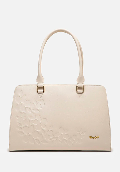 Cartera Cuero Satchel Petalia