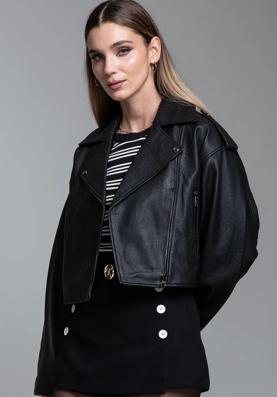 Casaca Cuero Biker Rogue 123