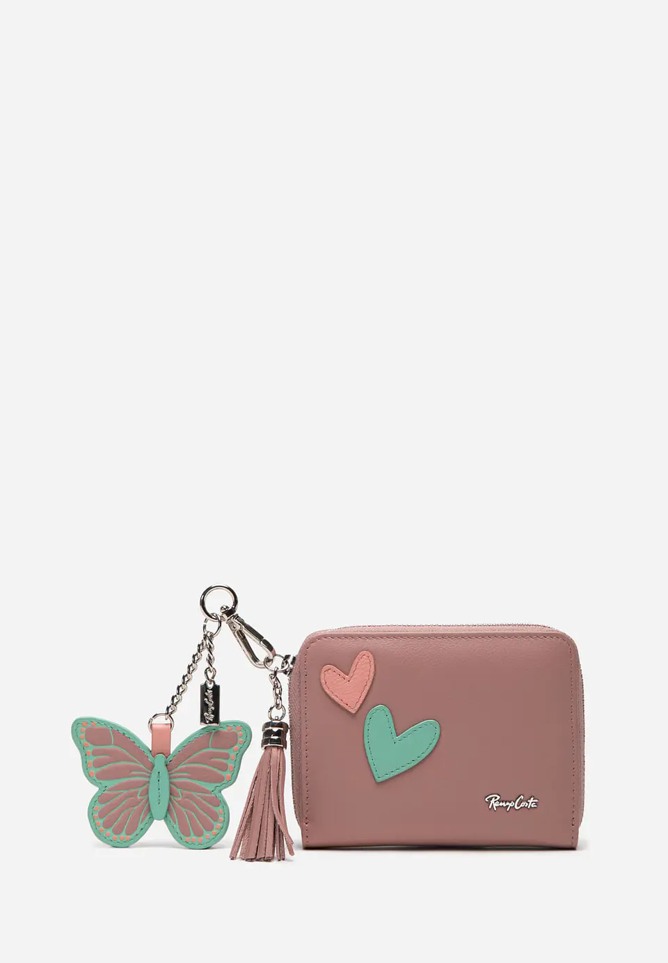Set Monedero Cuero Butterfly Pop 18