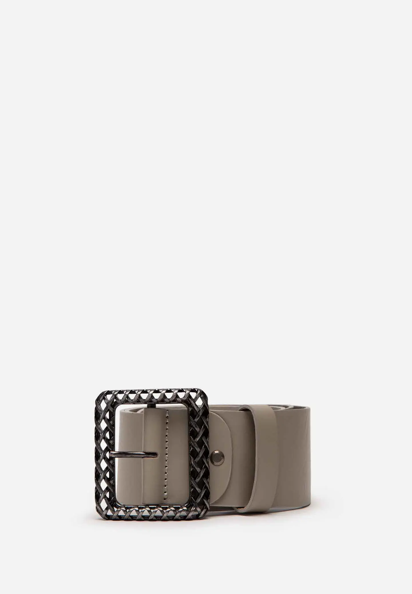 Correa Cuero Metal Woven 6