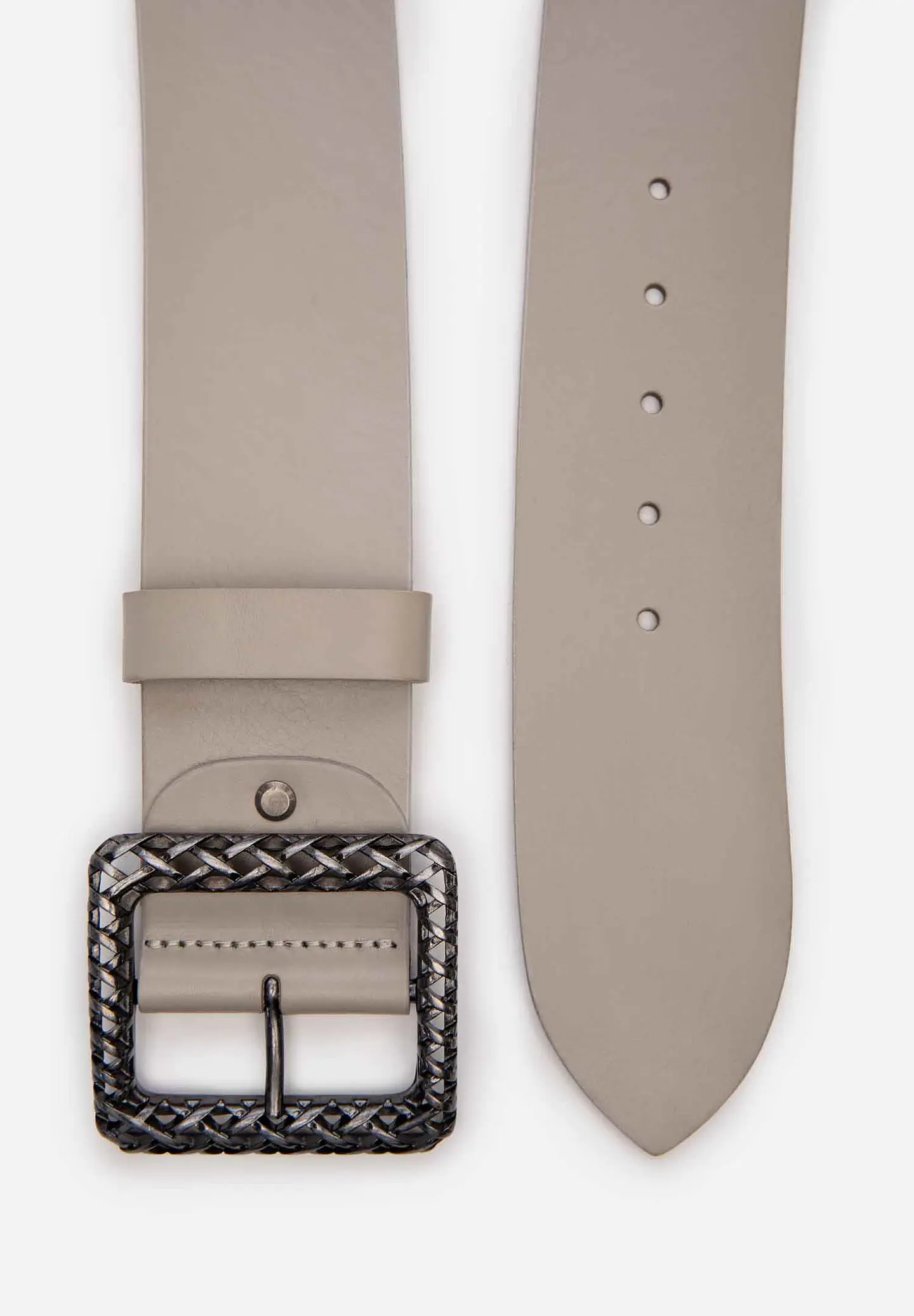 Correa Cuero Metal Woven 14
