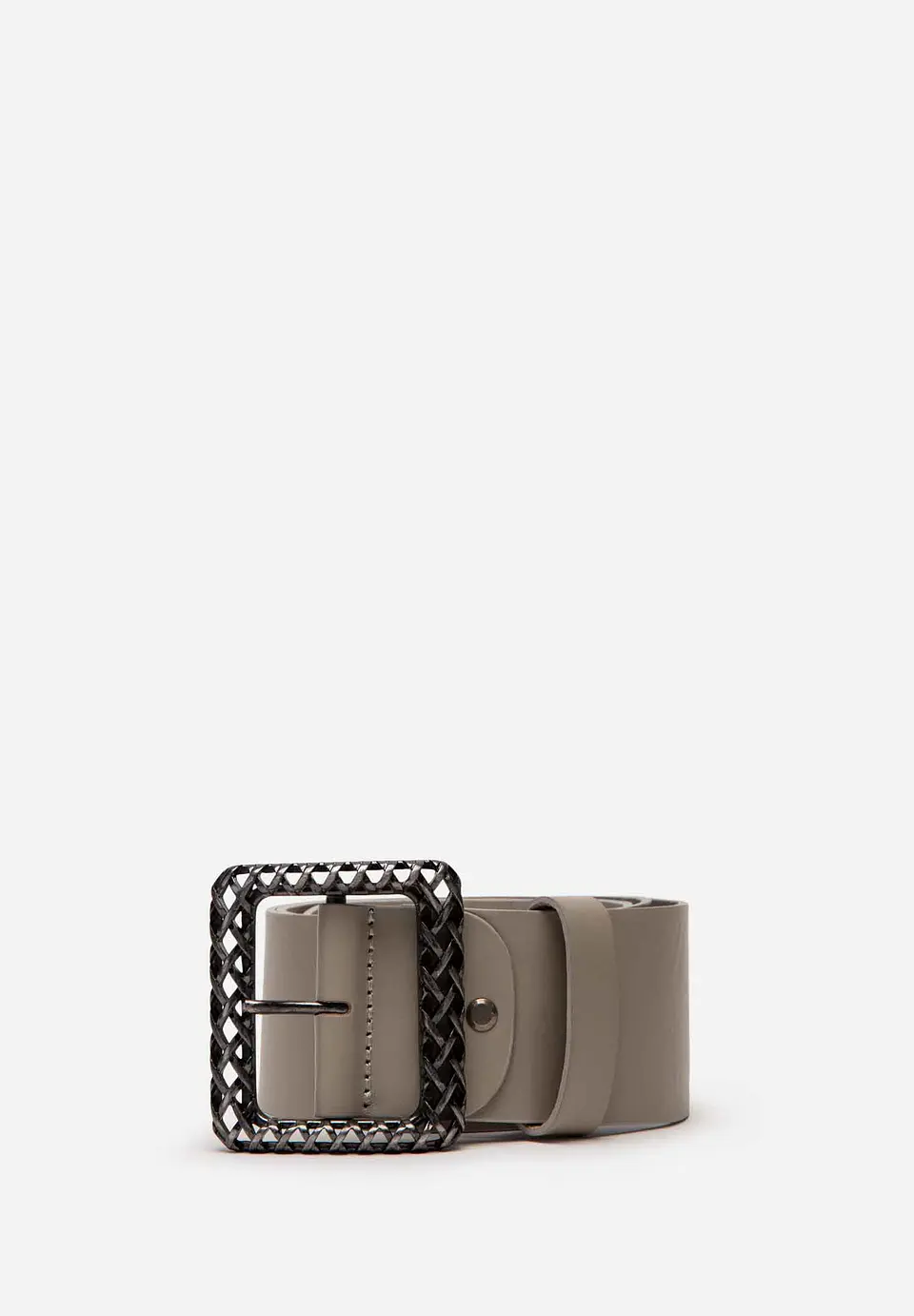 Correa Cuero Metal Woven 24