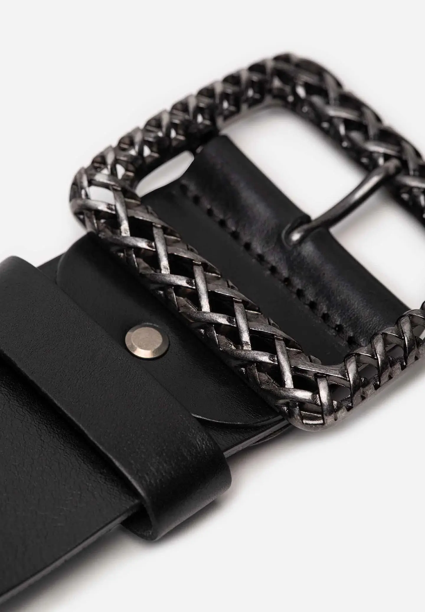 Correa Cuero Metal Woven 29