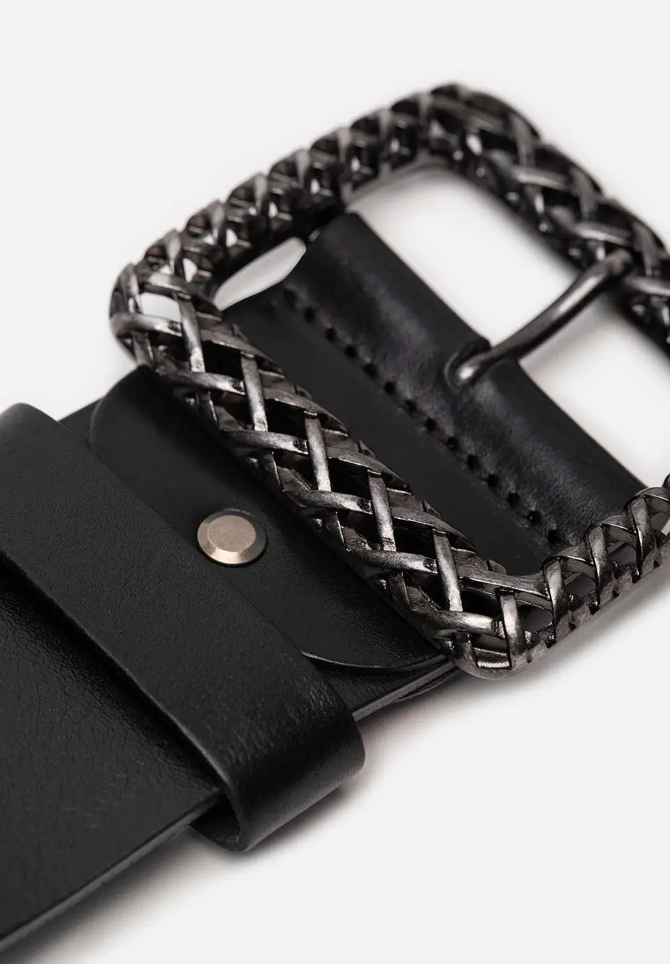 Correa Cuero Metal Woven 29