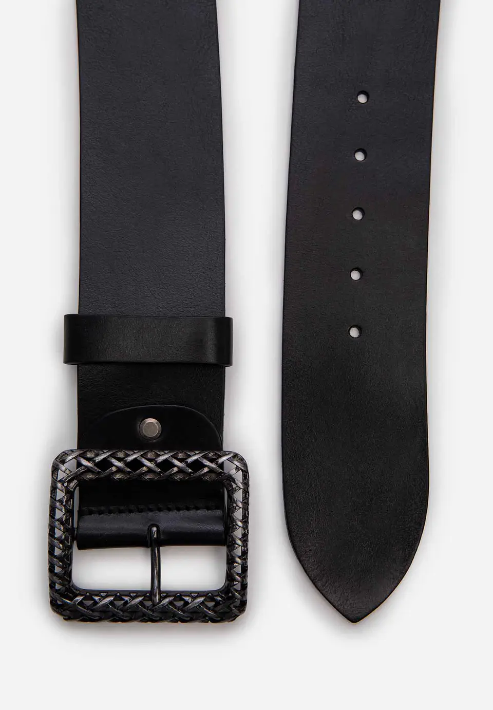 Correa Cuero Metal Woven 32