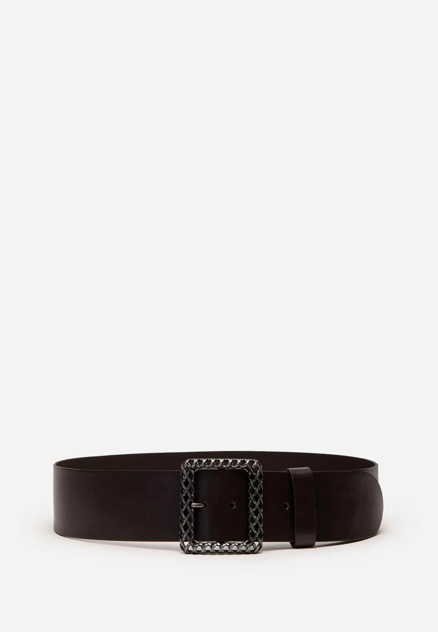 Correa Cuero Metal Woven 36
