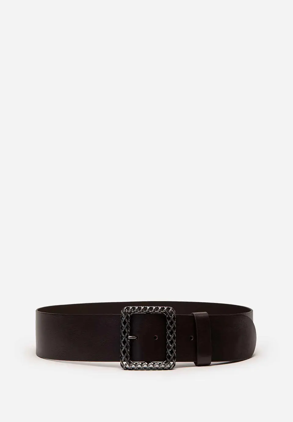 Correa Cuero Metal Woven 44