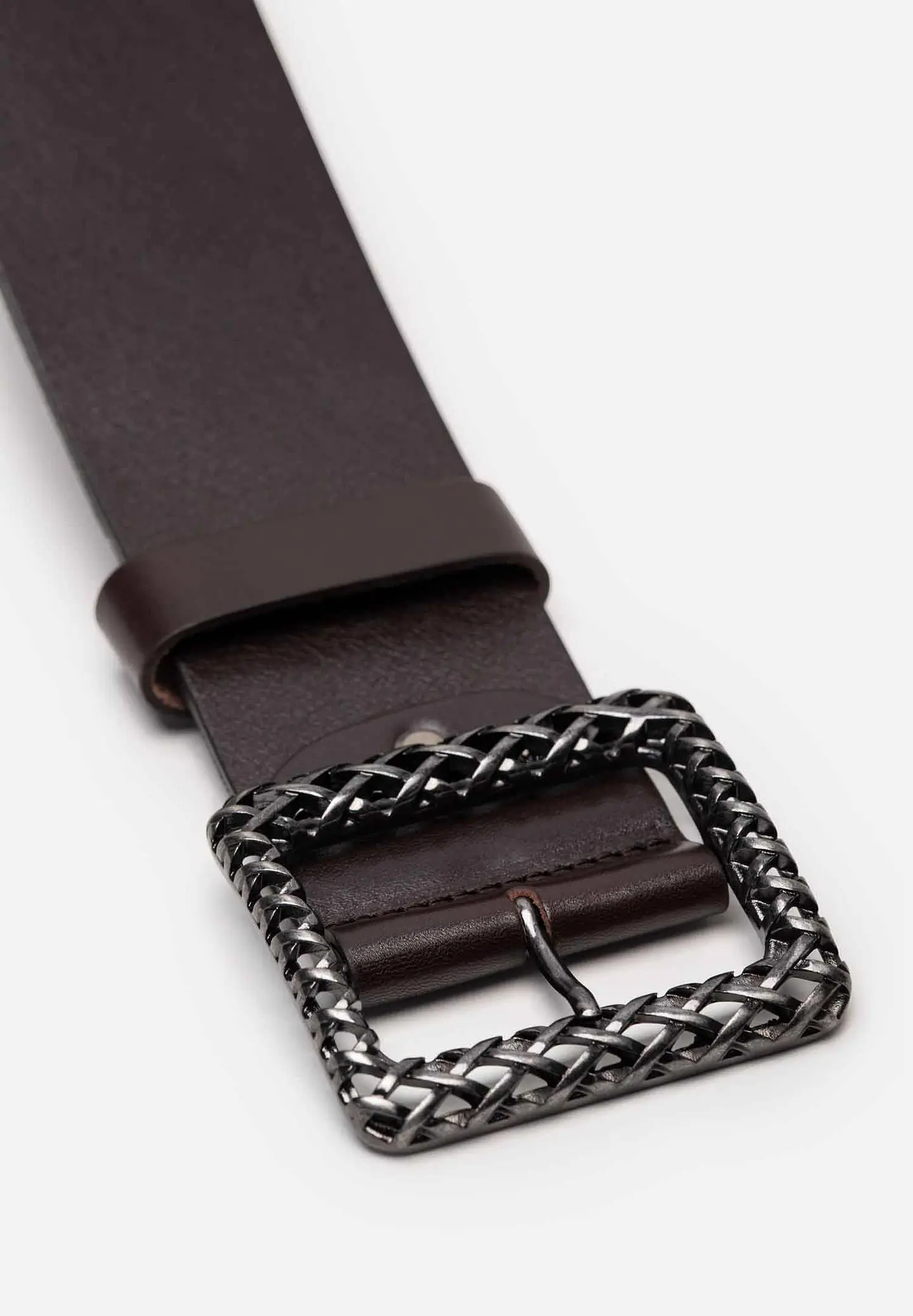 Correa Cuero Metal Woven 53