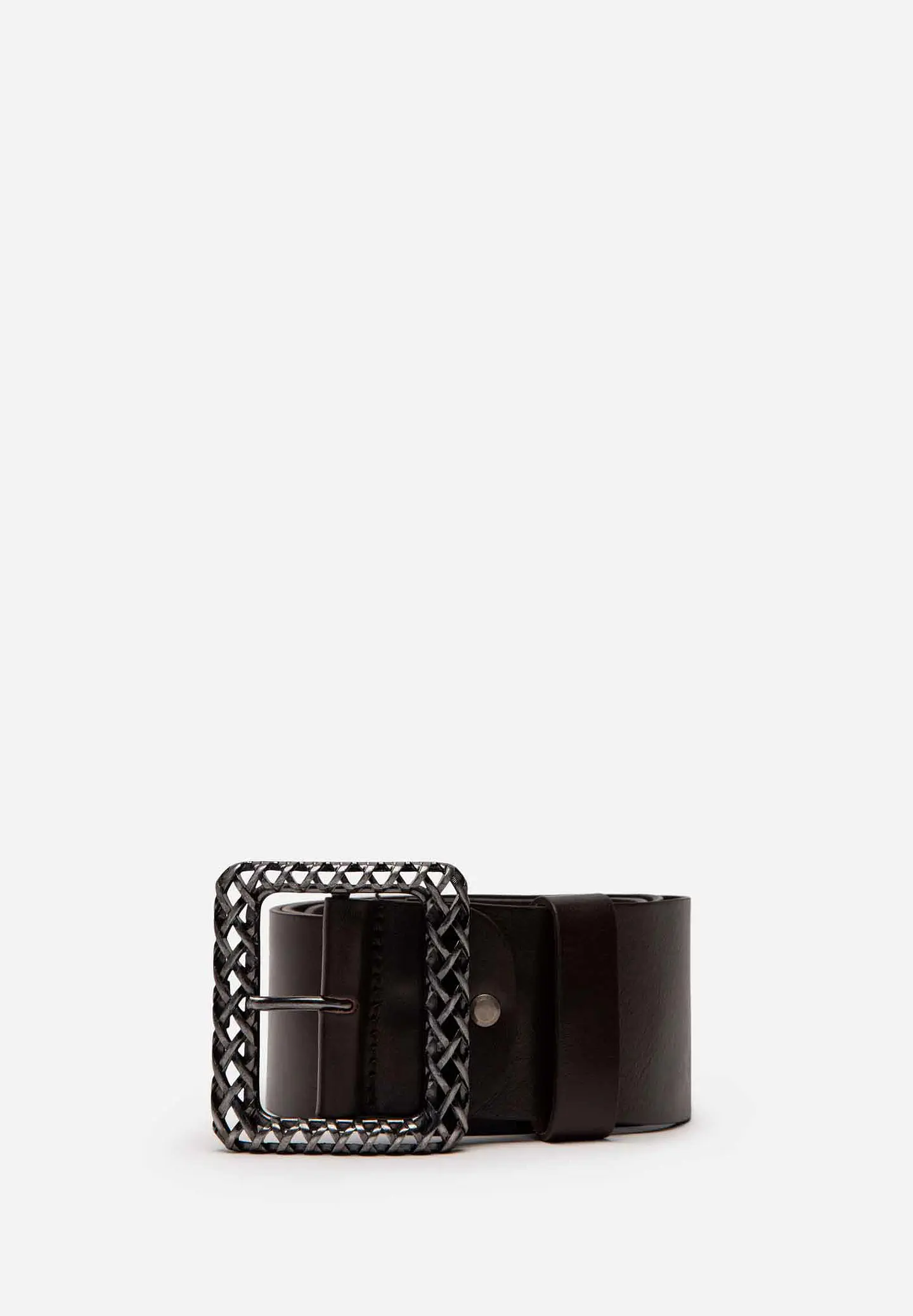 Correa Cuero Metal Woven 58