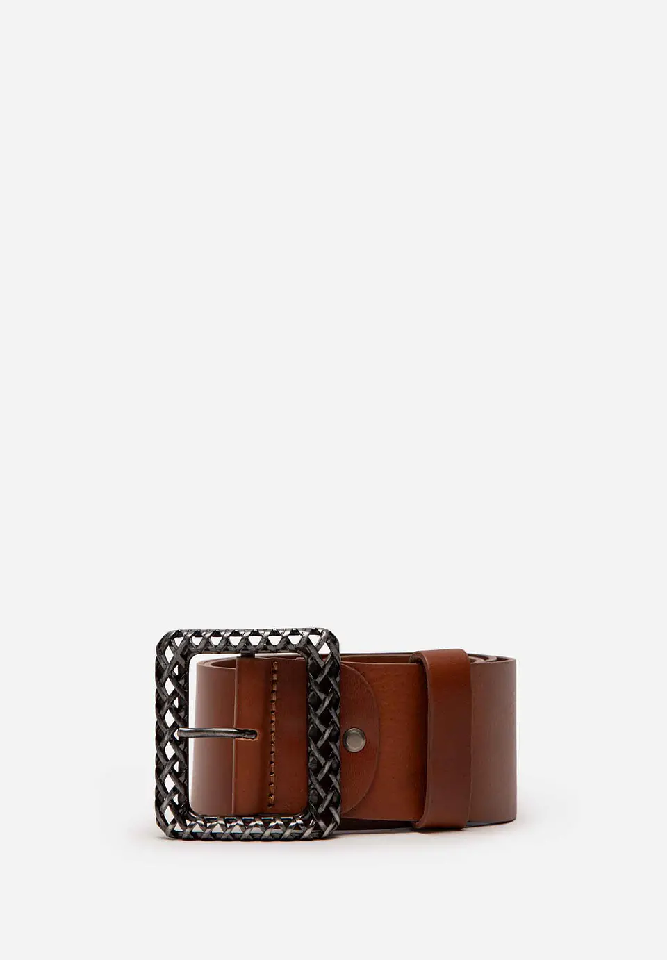 Correa Cuero Metal Woven 77