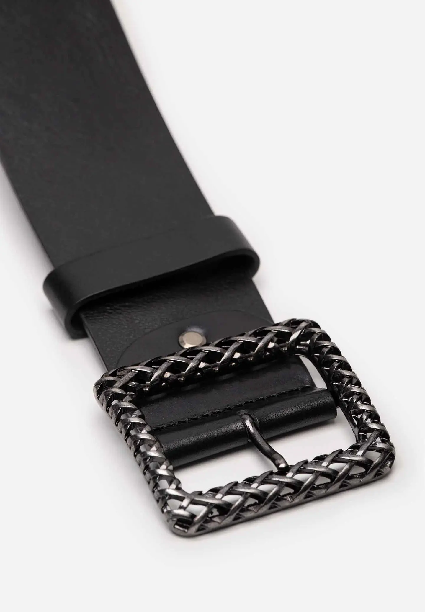 Correa Cuero Metal Woven 83