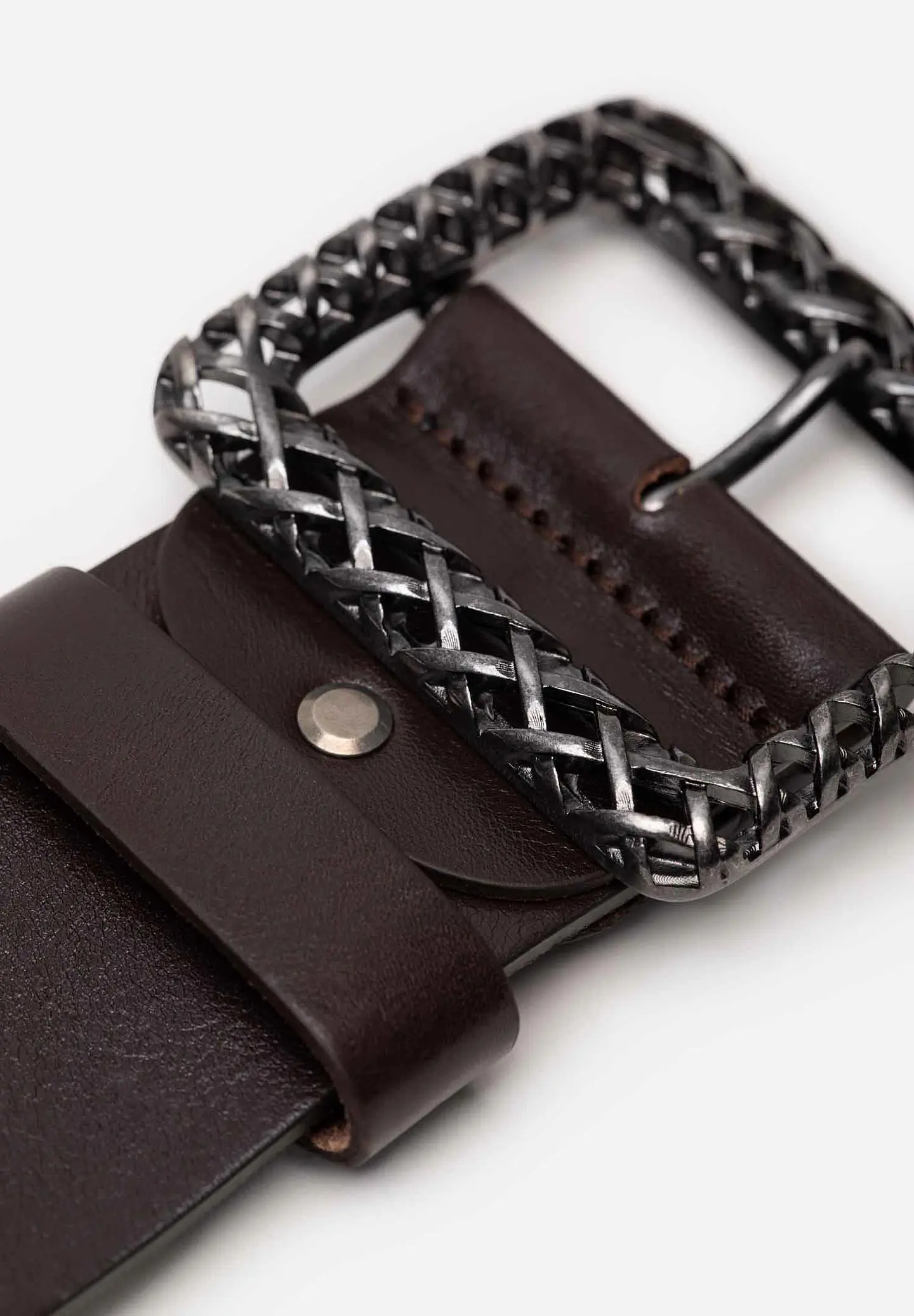 Correa Cuero Metal Woven 93