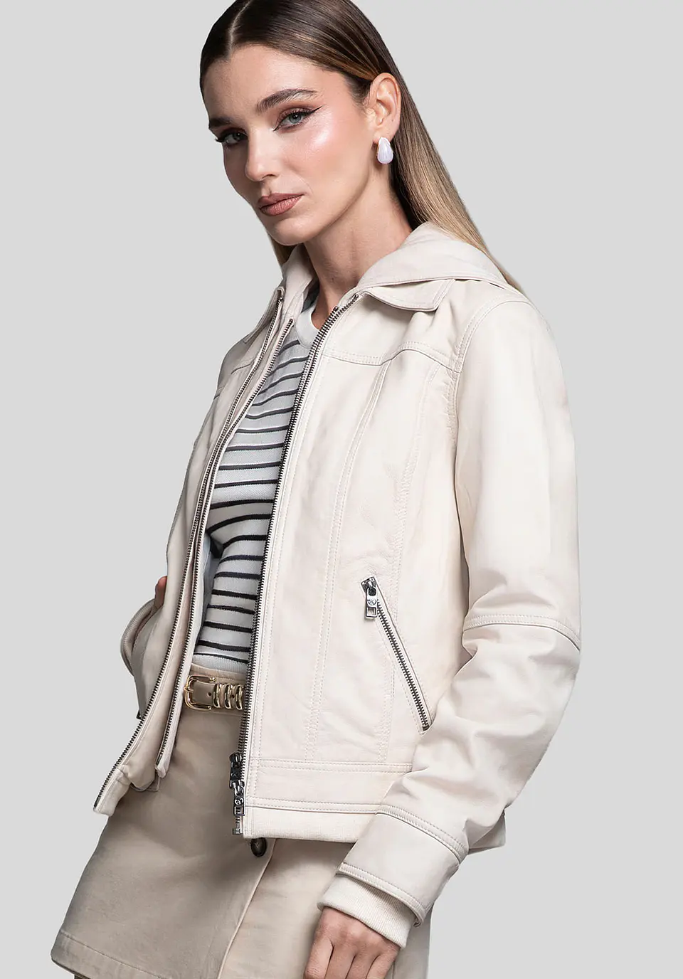 Casaca Cuero Contour 33