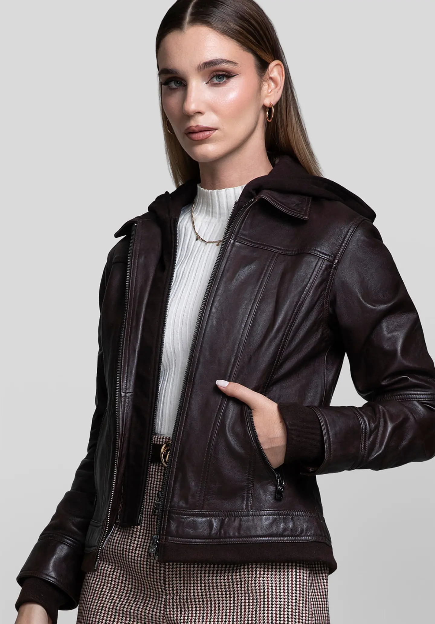 Casaca Cuero Contour 80